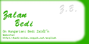 zalan bedi business card